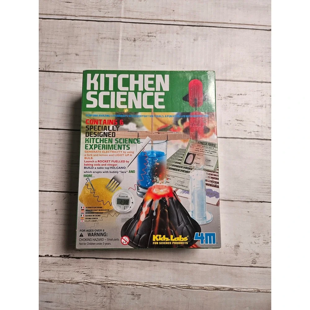 4M KidzLabs Kitchen Science Kit 6 Experiments STEM Educational Toy‎ New